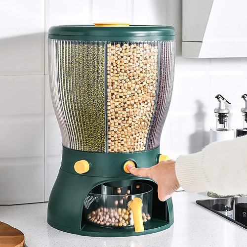 4-Grid Rotatable Food Storage Box